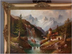 Wodospady W Pitztal z Widokiem na Wildgrat - Gustaw Weiss/Guwe XXL