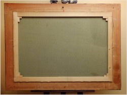 POLECAMY!  - DUŻYCH ROZMIARÓW PIĘKNY OBRAZ MARYNISTYCZNY XXw. (119cm x 89cm)