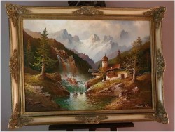 Wodospady W Pitztal z Widokiem na Wildgrat - Gustaw Weiss/Guwe XXL