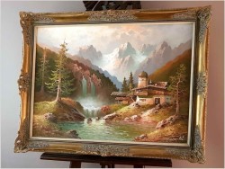 Wodospady w Pitztal z Widokiem na Wildgrat - Gustaw Weiss/Guwe