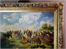Batalistyka! ★ Rudolf Alfred HÖGER (1877-1930 Wiedeń) Rozmiar 130x100