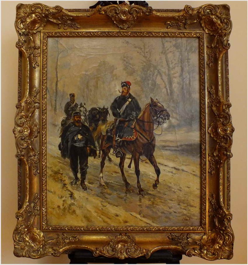 BATALISTYKA, NIEMIECKIE MALARSTWO OLEJNE XIX/XXw.