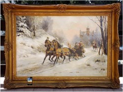 WYJAZD Z ZAMKU ~ ULPIANO CHECA  SANZ (Spanish, 1860-1916)