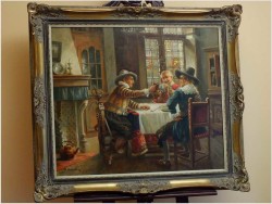 MUSZKIETERZY I WINO - oryg. MAX KRAUSS *1902 + ORGINALBRIEF!