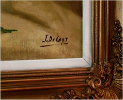 Duże Malarstwo Aukcyjne! Chryzantemy - Jules (Juul) CORT DE (1918-1999) 