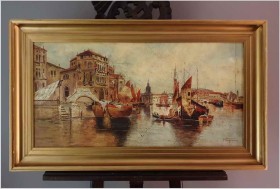 Wenecja | Widok na Canale Grande - Pietro Fragiacomo (Italy 1856-1922)