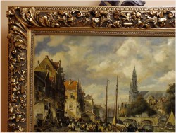 POLECAMY! ANSICHT VON ANTWERPEN - MAX GAISSER (AUGSBURG 1857-1922 MUNICH)