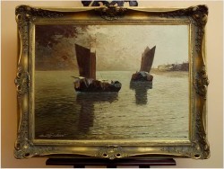 Wyjście z portu w słońcu ~ GRABONÉ Arnold (1896-1982)