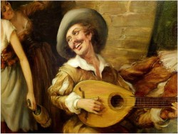 MALARSTWO RODZAJOWE - CURT AUGUST LANDWERH (Hereford 1920 - 1988)