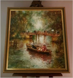 Parkowa Scena Rodzajowa - Oryg.Christian Jereczek (Henriot) *1935