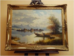 PIĘKNE JEZIORO CHIEMSEE ~ HELMUT STADELHOFER (1914- 1979)