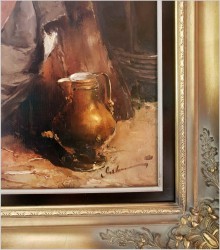 GOSPOSIA Z GĘSIAMI - DICKMEIS GERHARD (HEINSBERG 1918 - 1978 JÜLICH)