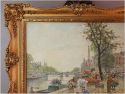 Polecamy Arcydzieło! Nabrzeże, Targ Kwiatowy w Amsterdamie / F. Max RICHTER-REICH (1896-1950)