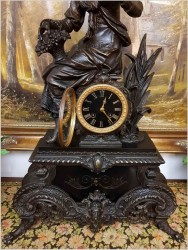 Polecamy! Duży pałacowy zegar figuralny - Paris XIXw.