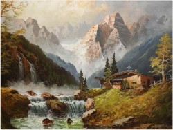 WODOSPADY, IM ÖTZTAL ~GUSTAW WEISS/GUWE (108cmx78cm)