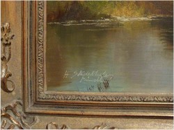 PIĘKNY SALONOWY KRAJOBRAZ -  HELMUT STADELHOFER (1914- 1979)