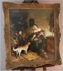 GOSPOSIA I CHŁOPIEC Z PSEM - DICKMEIS GERHARD (1918 – 1978)