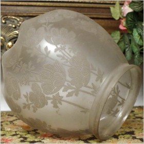 UNIKAT! POLECAMY STARY KLOSZ "MAKÓWKA" DO LAMPY NAFTOWEJ (ORYGINAŁ XIXw.)