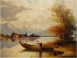 PIĘKNE JEZIORO CHIEMSEE ~ HELMUT STADELHOFER (1914- 1979)