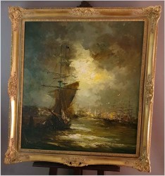 Żaglowiec Na Redzie - Johannes Hubertus Hendrikus BÉVORT (1917-1996)