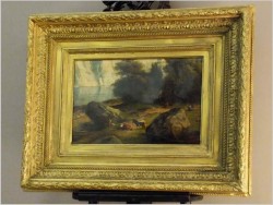 PEJZAŻ Z KROWAMI - SZKOŁA Z BARBIZON (ÉCOLE DE BARBIZON 1830-1860)