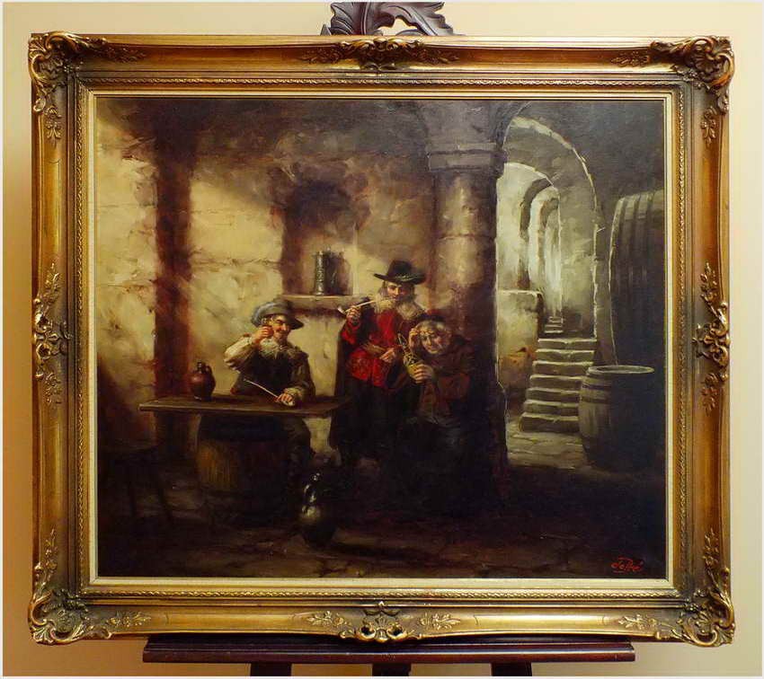 MEGA ROZMIAR! PRÓBA WINA U MNICHA - Willi DEPRÉ (1922-1995) + Originalbrief!