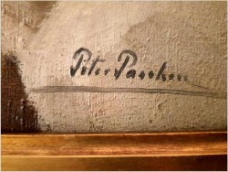 Myśliwskie Malarstwo Aukcyjne! Zimowy Pejzaż z Lisem - Peter PASCHEN (*1873 Germany)