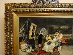 POLECAMY! W PRACOWNI, ATELIER MALARZA - BENNETT, Frank Moss (1874-1952)