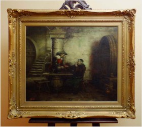 UNIKAT! DEGUSTACJA WINA ! org Prof. Willi DEPRÉ (1922-1995r.) „Blejtram, pieczęć lakowa!”