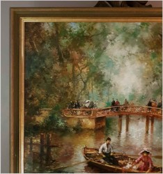 Parkowa Scena Rodzajowa - Oryg.Christian Jereczek (Henriot) *1935