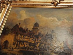 HOLLÄNDISCHE HAFENSTADT - HENRI CARNIER, Karl Kaufmann (Österreich, 1843–1901/05)