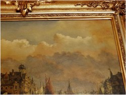 HOLLÄNDISCHE HAFENSTADT - HENRI CARNIER, Karl Kaufmann (Österreich, 1843–1901/05)