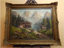 KRAJOBRAZ ALPEJSKI, TECHNIKA SZPACHLOWA - org COLLANDE!