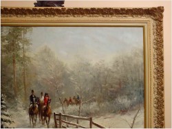 RARYTAS ZIMOWY! PRZEJAŻDŻKA KONNA - W.v.Kamp (120cm x 90cm)