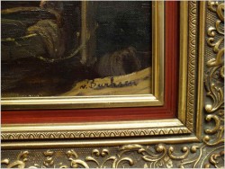 POLECAMY! WIDOK NA KANAŁ W AMSTERDAMIE - W.J. BURKSEN XXw.