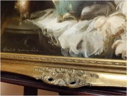 Pałacowe malarstwo, kwiaty w wazonie - Kömpöczy Balogh Endre (Hungary,1911-1977)  120cm x 100cm