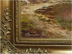 MALARSTWO DO SALONU! WIDOK NA FRAUENINSEL - GUSTAW WEISS/GUWE (125cmx95cm)