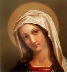 Malarstwo Sakralne - Matka Boska Modląca Się XIXw.