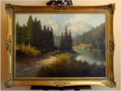 REWELACJA! ALPEJSKI KRAJOBRAZ ~ J.H.THOMAS (*1922 Dresden)