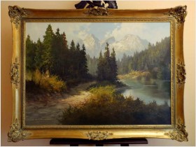 REWELACJA! ALPEJSKI KRAJOBRAZ ~ J.H.THOMAS (*1922 Dresden)