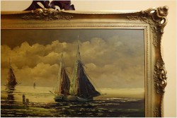 ŁODZIE NA MORZU - JEAN COUNE (1900-1963)