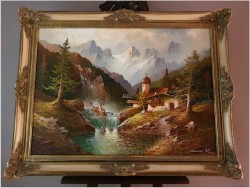 Wodospady W Pitztal z Widokiem na Wildgrat - Gustaw Weiss/Guwe XXL