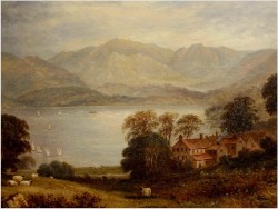 ROMANTYCZNY KRAJOBRAZ - John LANGSTAFFE (British,1849-1912) No:2