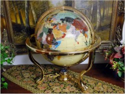 POLECAMY WIELKI GLOBUS, KAMIENIE PÓŁSZLACHETNE DO BIURA