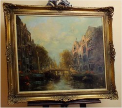 MEGA RARYTAS! KANAŁY AMSTERDAMU! DICKMEIS GERHARD (1918-1978r.)