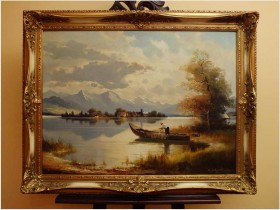 PIĘKNE JEZIORO CHIEMSEE ~ HELMUT STADELHOFER (1914- 1979)