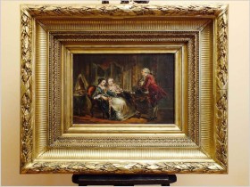 WYJĄTKOWY OBRAZ ROKOKO! - BENNETT, Frank Moss (1874-1952)