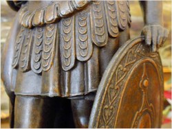 POLECAMY ANTYK! LEGIONISTA RZYMSKI, DUŻA FIGURA ~ ERNEST JUSTIN FERRAND, 1846-1932