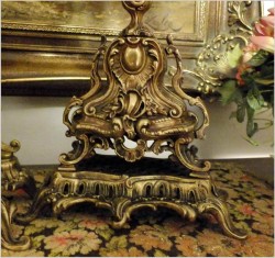 POLECAMY! MEDALOWY WSPANIAŁY DUŻY MOSIĘŻNY ZEGAR ROCOCO Z KANDELABRAMI - A.D. MOUGIN XIXw.