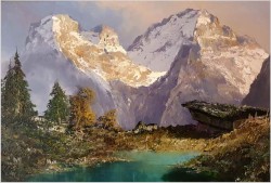 Cudne Arcydzieło! Karwendelspitze - Herbert Uerpmann (1911-1996)